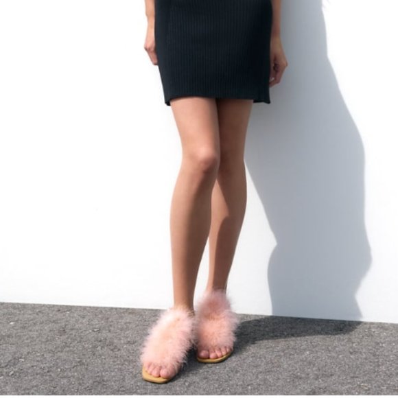 Zara Feather Sandals - Picture 2 of 7